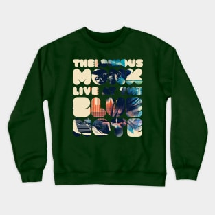 thelonious monk typography graphic Crewneck Sweatshirt